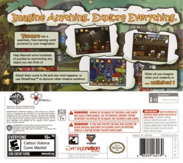 Scribblenauts Unlimited (Europe) (En,Fr,De,Es,It,Nl) (Rev 1) box cover back